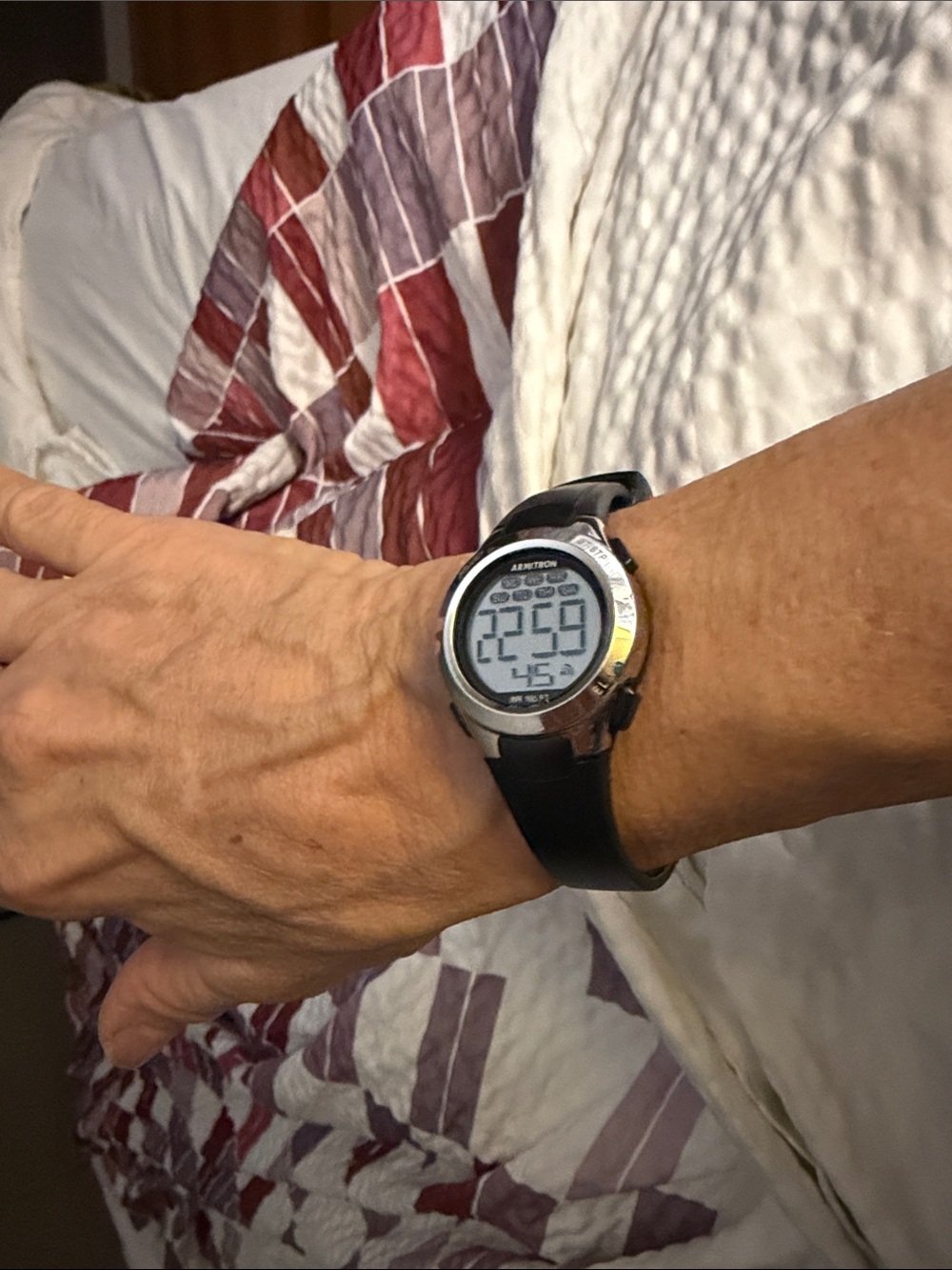 Armitron Black and Silver Digital Sport Watch Watch works